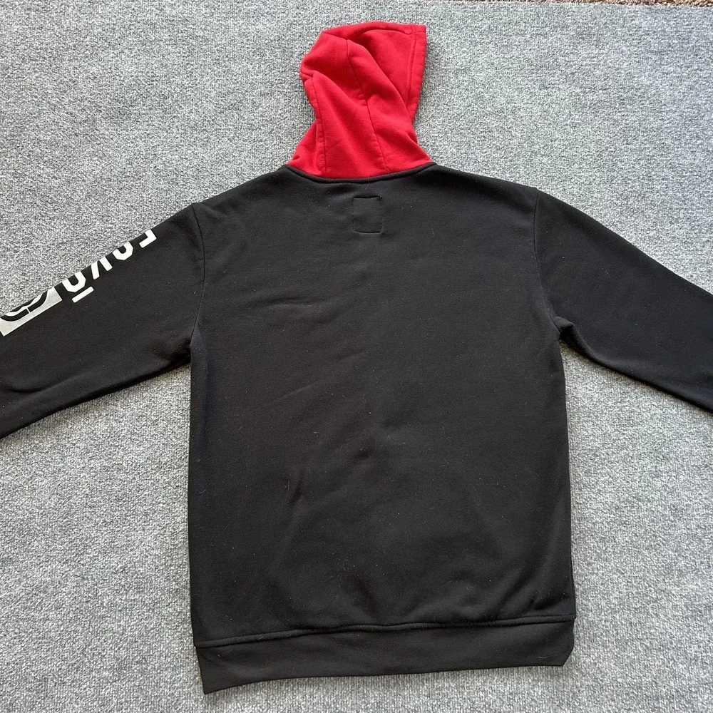 Ecko Unltd Hoodie Mens Large Red Rhino Logo Full Zip Sweatshirt‎ Fleece Hip Hop